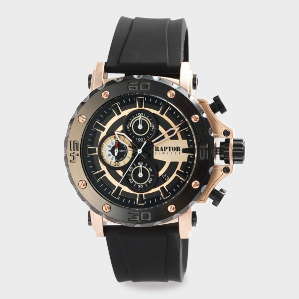 Raptor Limited Herrenchronograph &quot;Raman&quot; mit Silikonarmband