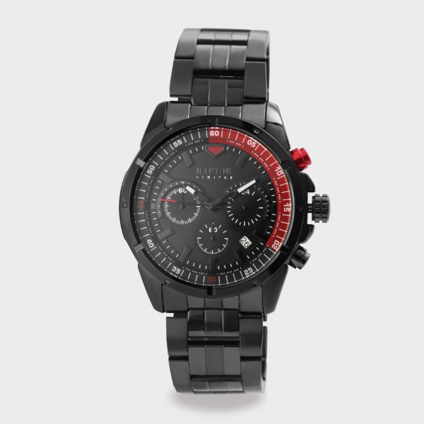 RAPTOR LIMITED Herren Chronograph &quot;Buddi&quot; mit Edelstahlband